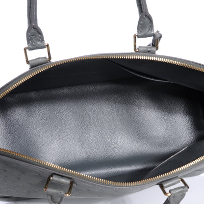 Louis Vuitton Ostrich Alma MM Gris 7 of 7