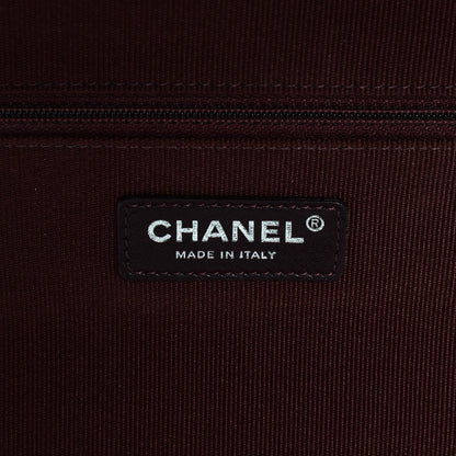 Chanel Vinyl Calfskin Quilted Trolley Rolling Luggage Black 6 of 6