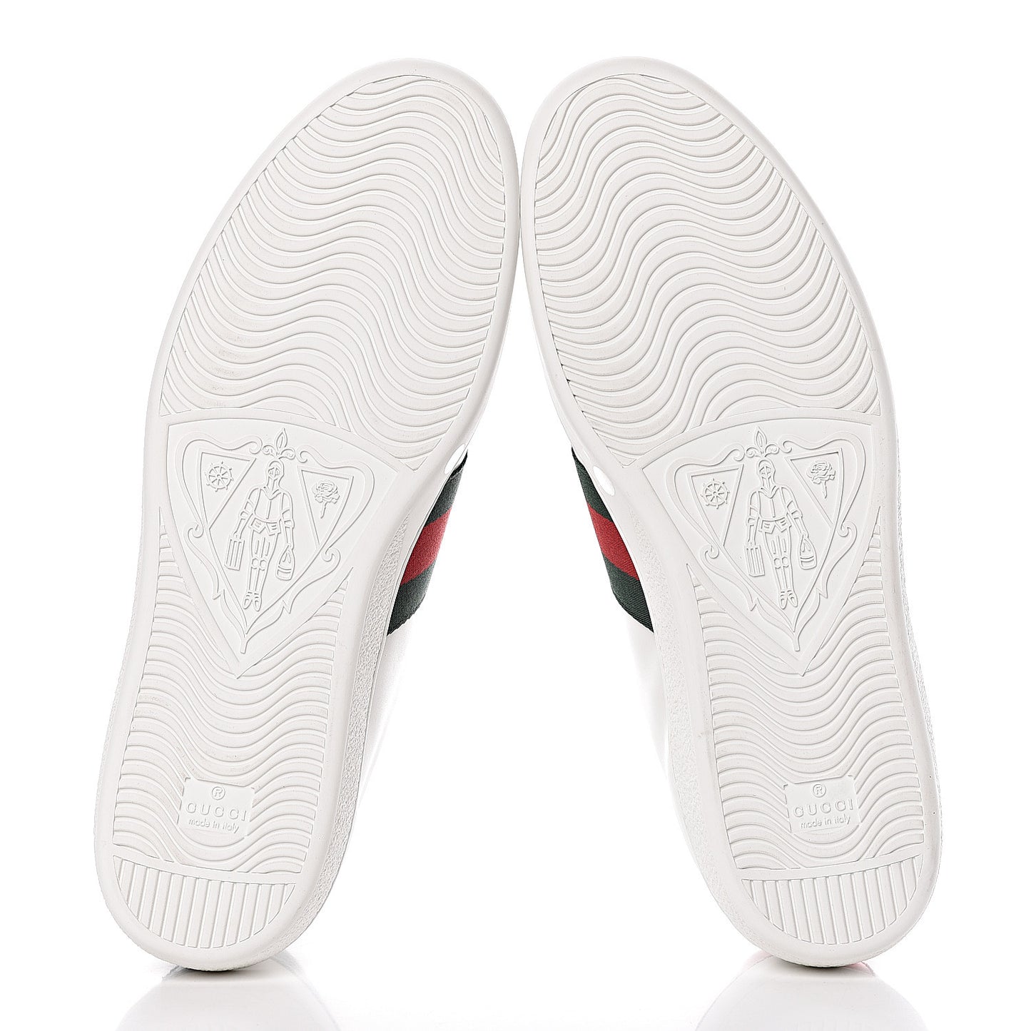 Calfskin Web Studded Mens Arrow Ace Sneakers 12 White