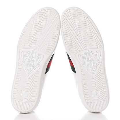 Gucci Calfskin Web Studded Mens Arrow Ace Sneakers 12 White 8 of 9