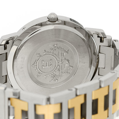 Hermes Stainless Steel 36mm Clipper Quartz Watch White 4 of 4