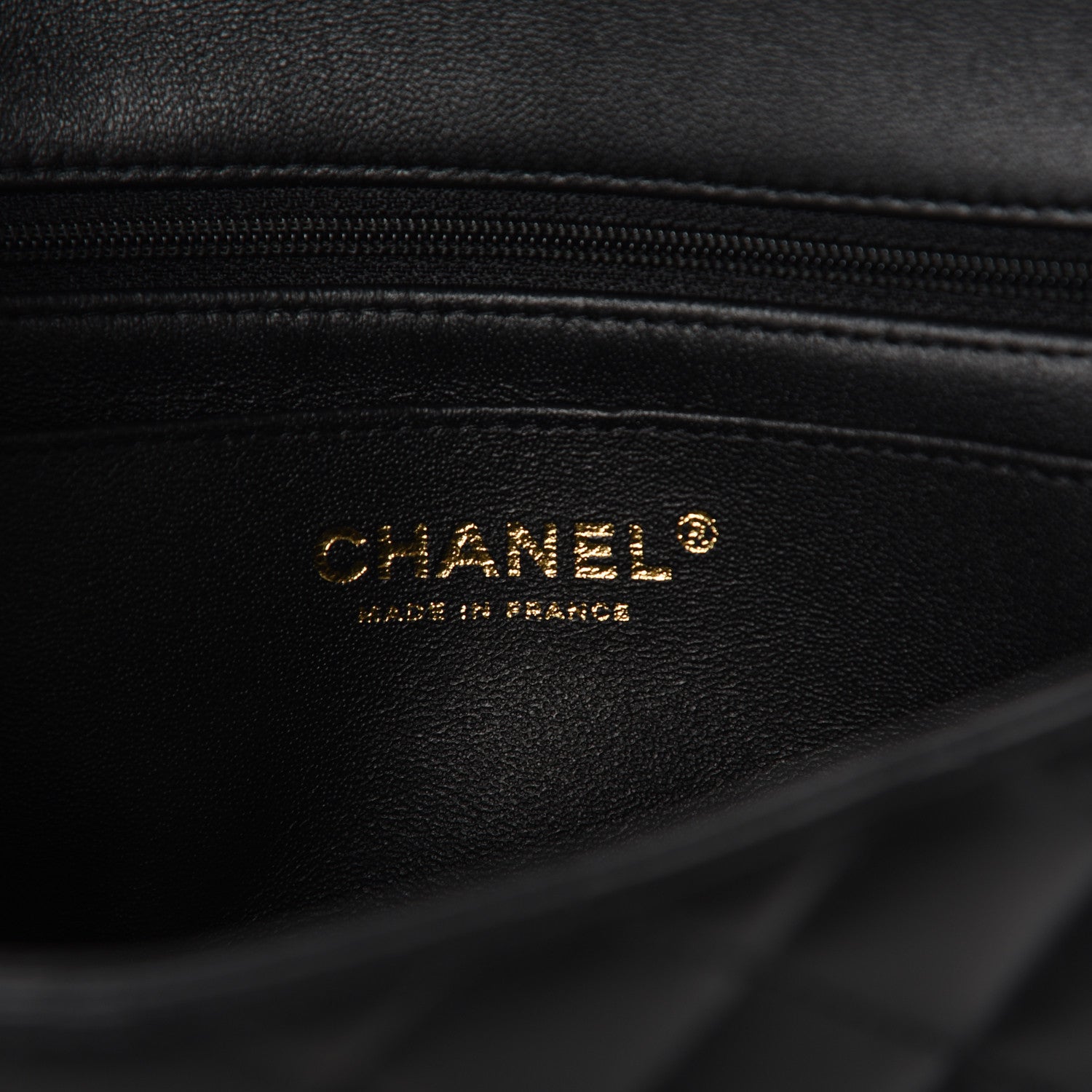 Chanel Lambskin Quilted Mini Top Handle Rectangular Flap Black 6 of 11