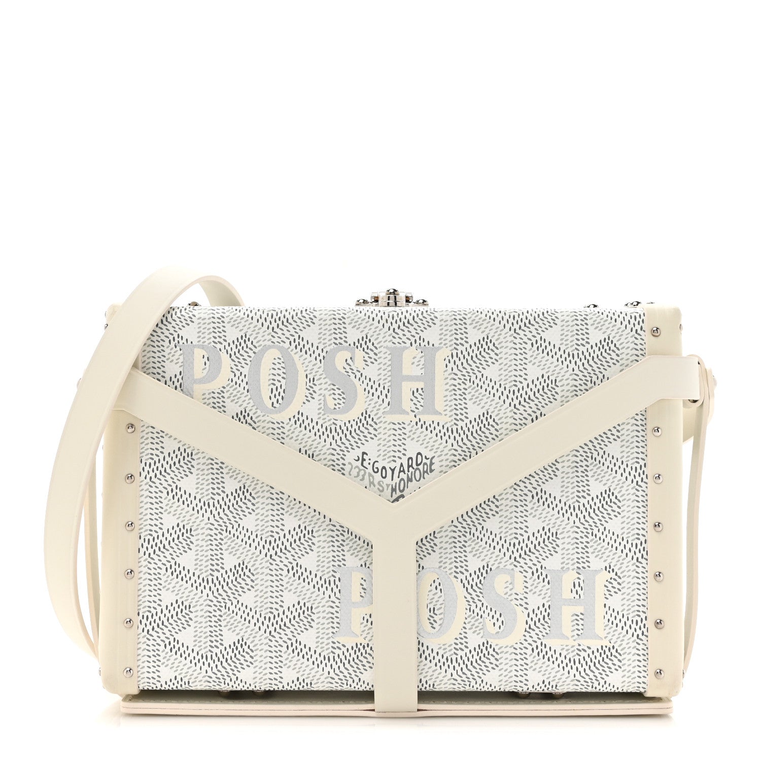 Goyard Goyardine Minaudiere Trunk Bag White 1 of 16