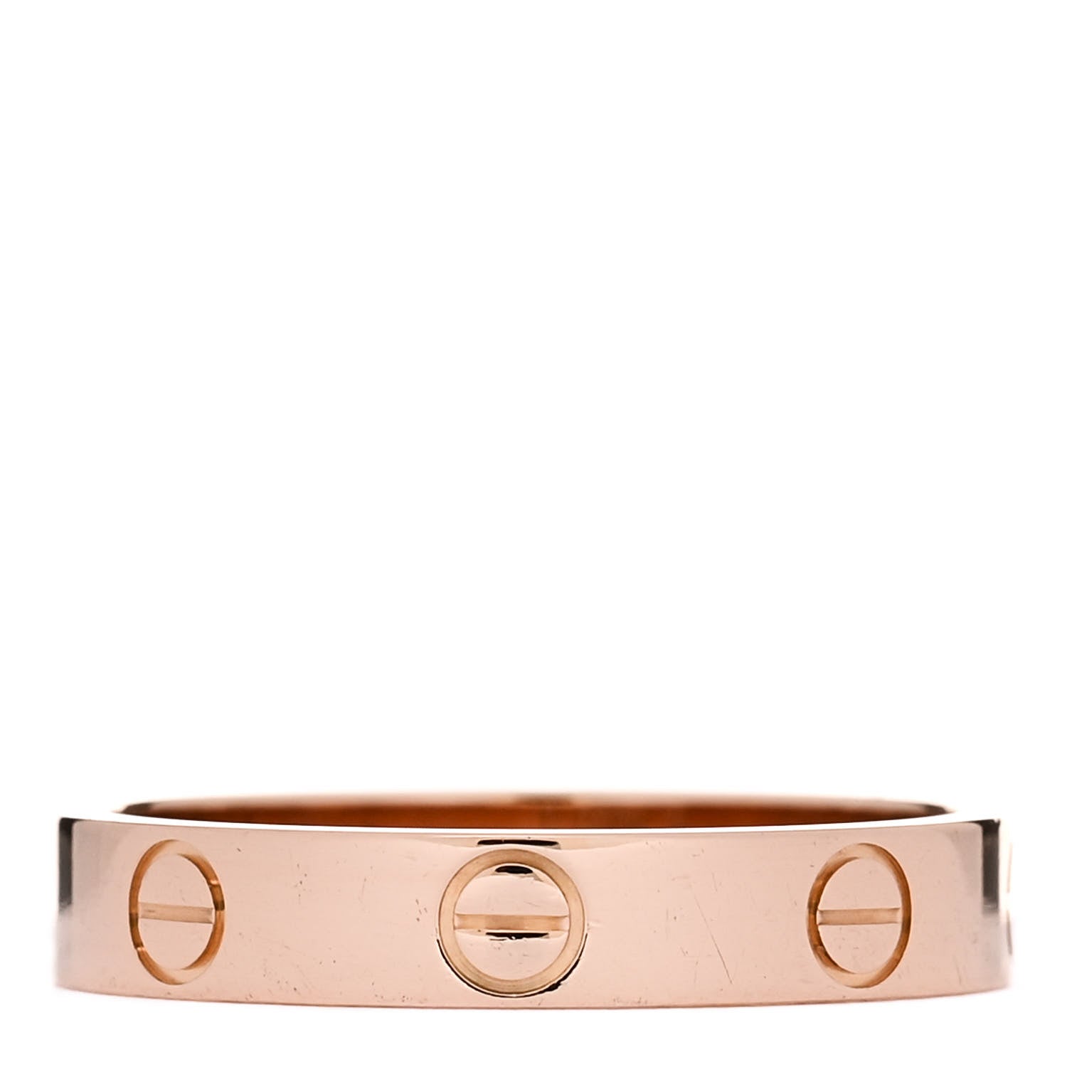 Cartier 18K Pink Gold 3.5mm LOVE Wedding Band Ring 54 6.75 3 of 5