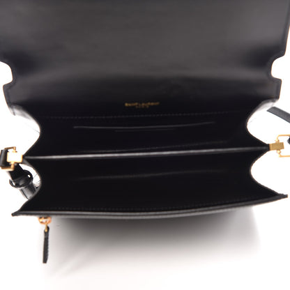 Saint Laurent Calfskin Sao Shoulder Bag Black 5 of 8