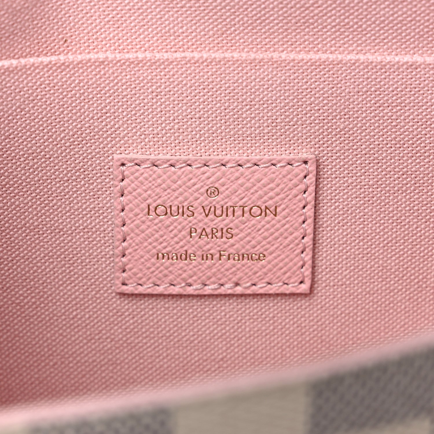 Louis Vuitton Damier Azur Calfskin Pochette Felicie Eau de Rose 7 of 7
