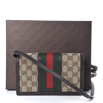 Gucci Monogram Web Strap Wallet Dark Brown 11 of 11
