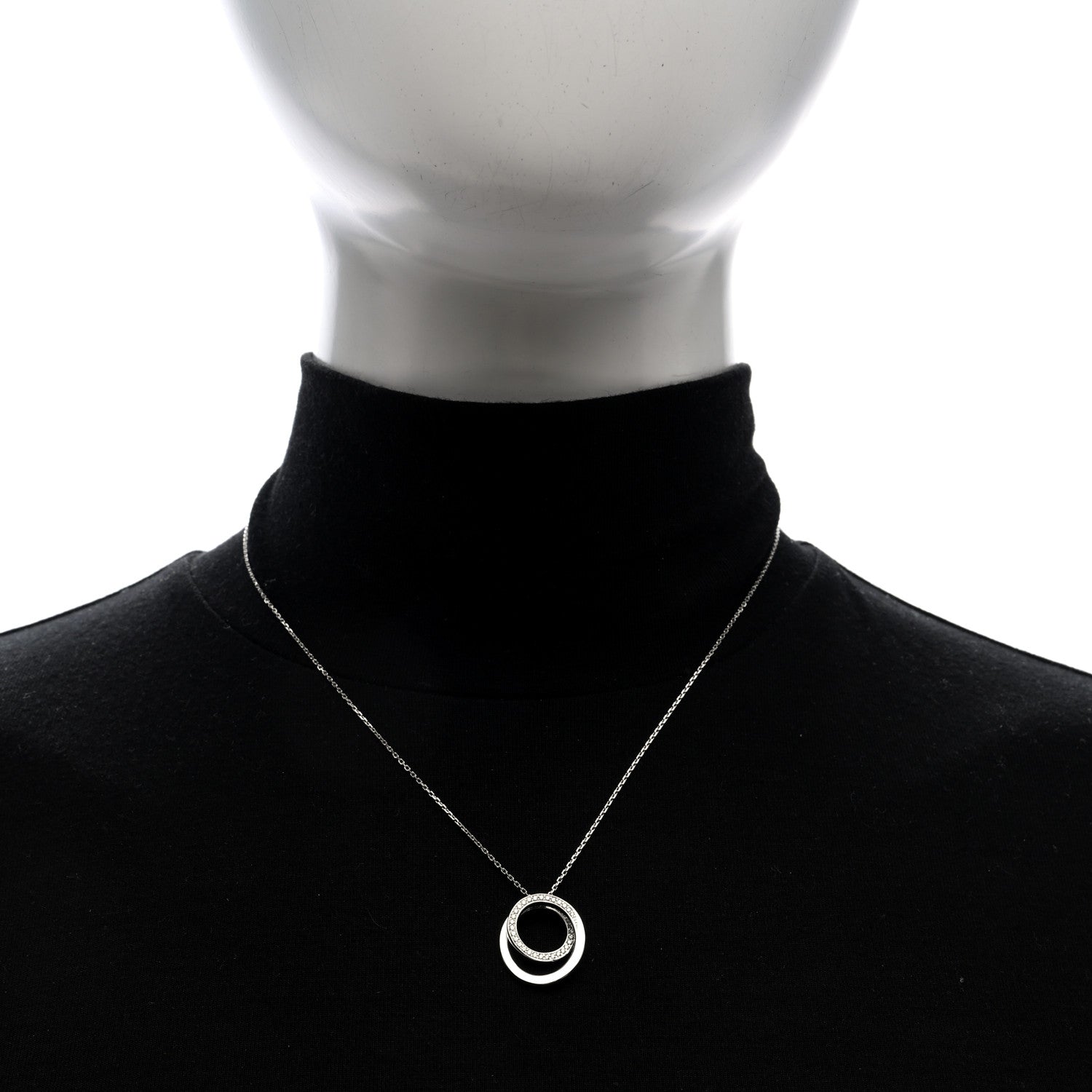 Cartier 18K White Gold Diamond Etincelle De Cartier Pendant Necklace 2 of 5