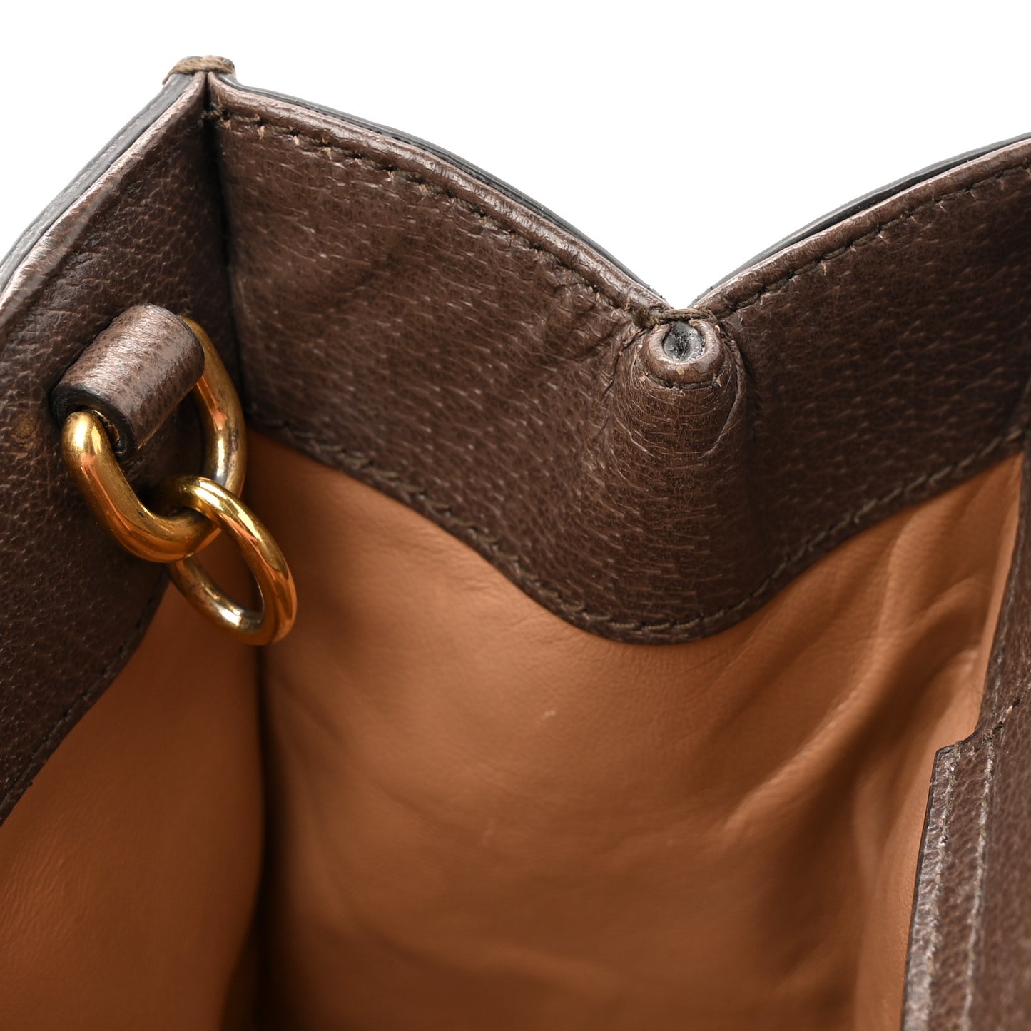 Monogram Jumbo GG Textured Dollar Calfskin Mini Diana Tote Bag Camel Ebony New Acero