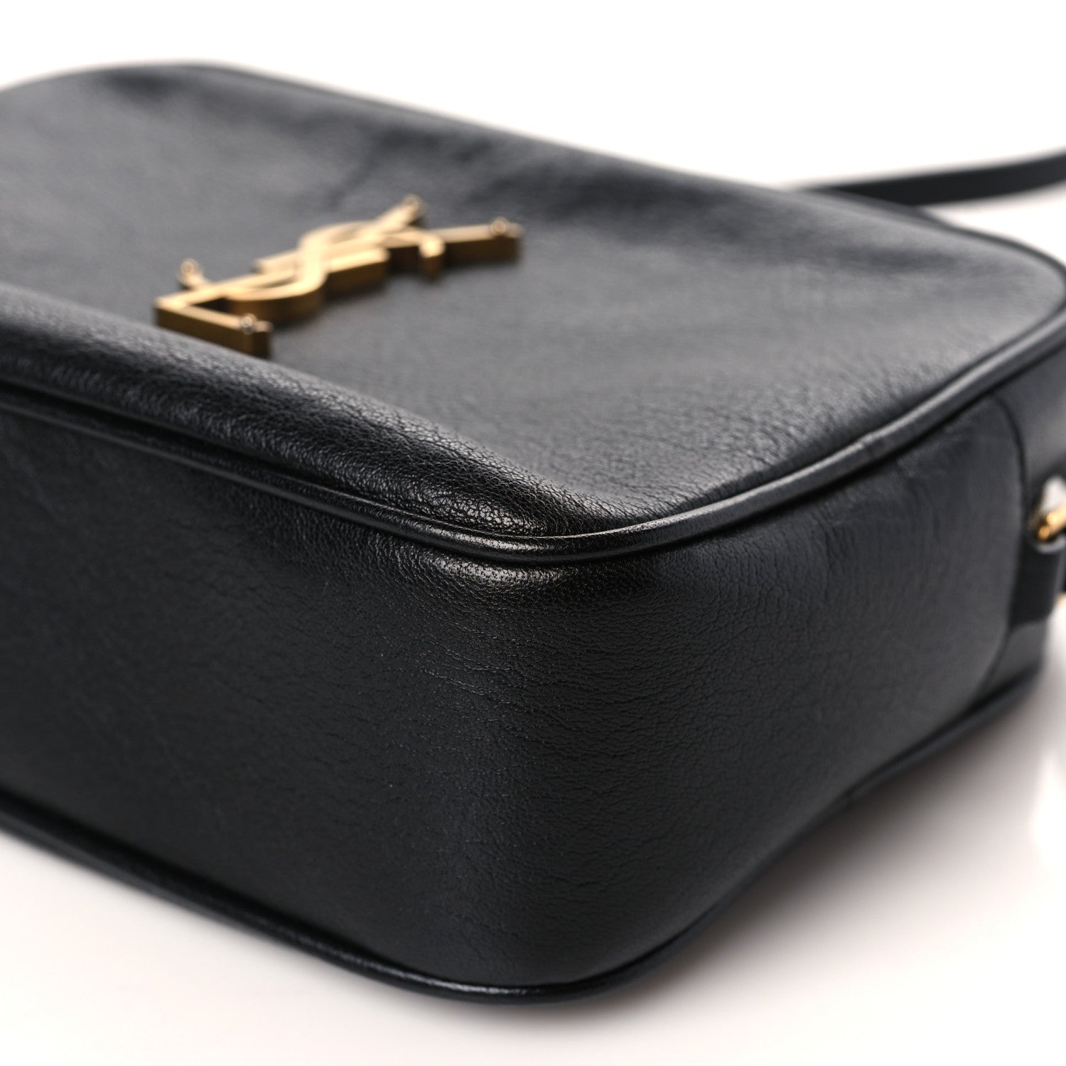 Saint Laurent Grained Lambskin Monogram Lou Camera Bag Black 9 of 9