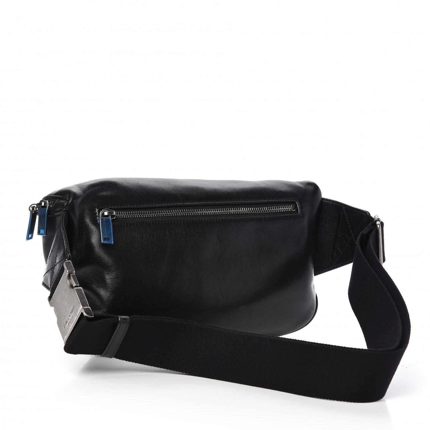 Saint Laurent Lambskin Subway Belt Bag Black 3 of 10