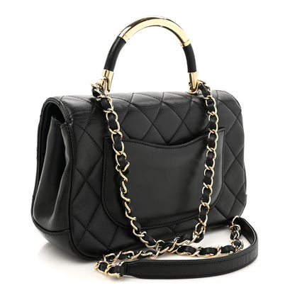 Chanel Lambskin Small Carry Chic Flap Black 3 of 14