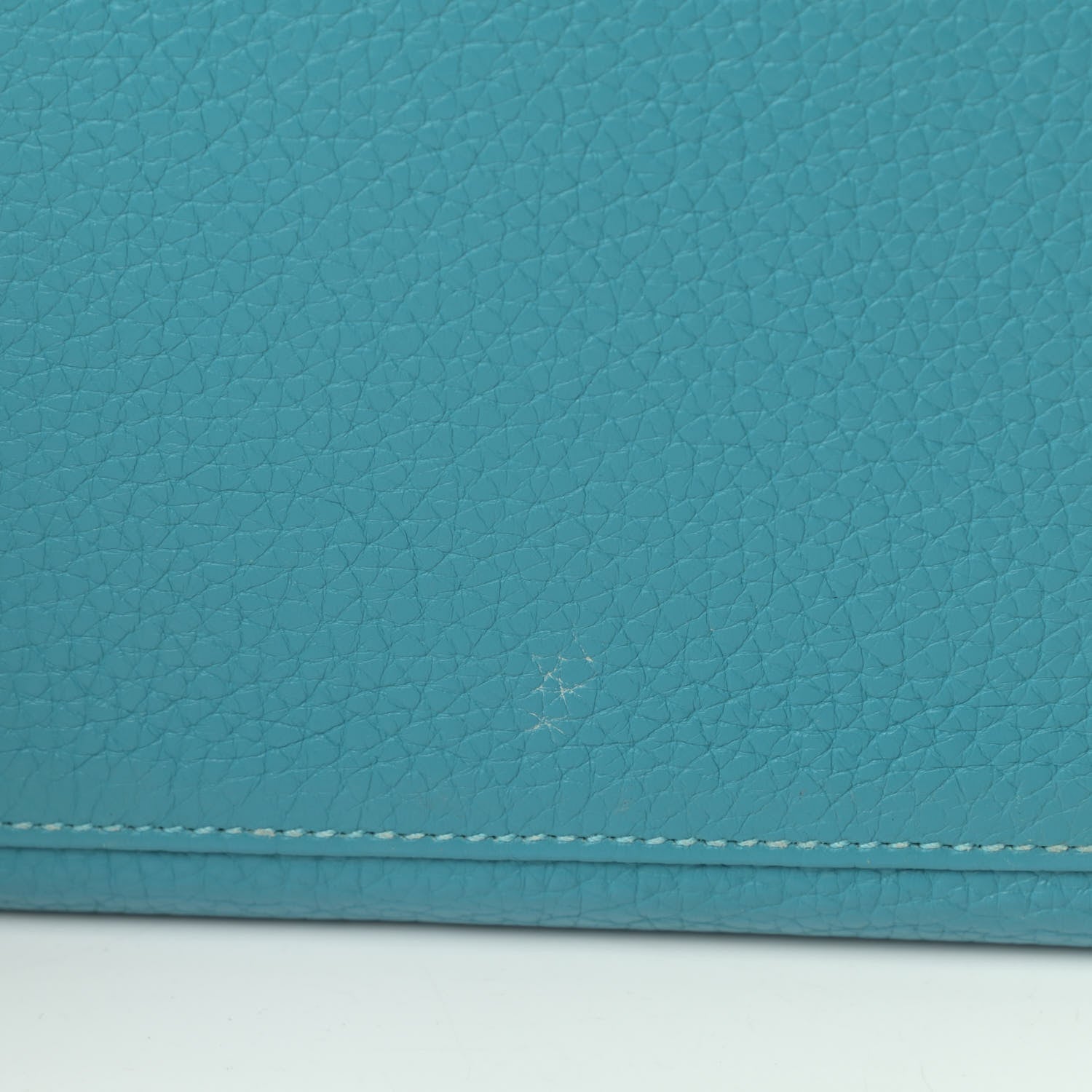 Hermes Togo Kelly Retourne 35 Turquoise 9 of 10