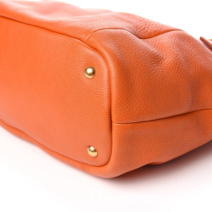 Prada Vitello Daino Tote Papaya 9 of 11