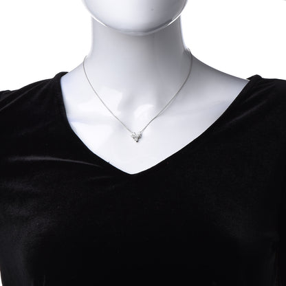 Harry Winston Platinum Diamond Small Winston Cluster Pendant Necklace 2 of 9