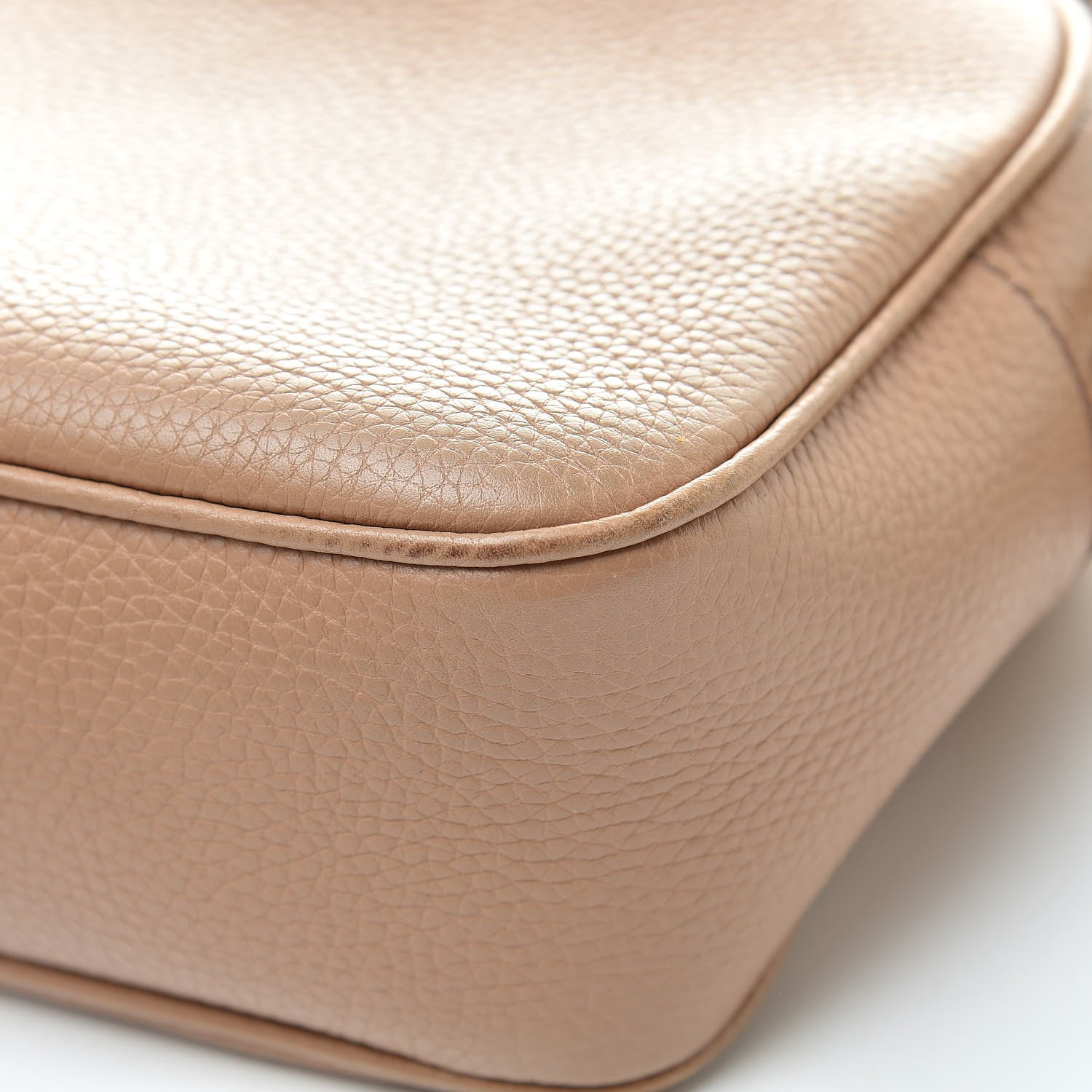 Gucci Pebbled Calfskin Small Soho Disco Bag Rose Beige 11 of 16