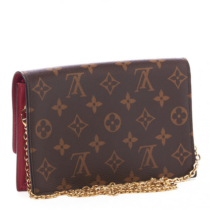 Louis Vuitton Monogram Flore Chain Wallet Fuchsia 3 of 9