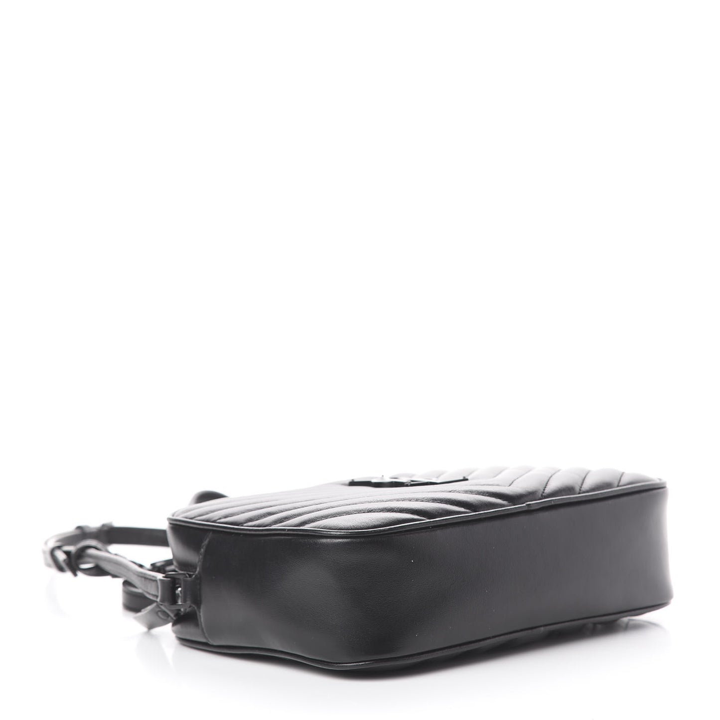 Calfskin Matelasse Monogram Lou Camera Bag Black