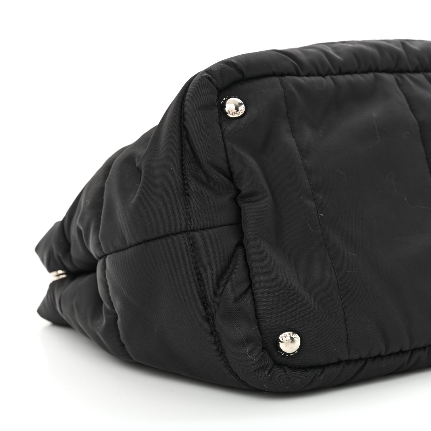 Prada Tessuto Nylon Bomber Tote Black 9 of 14