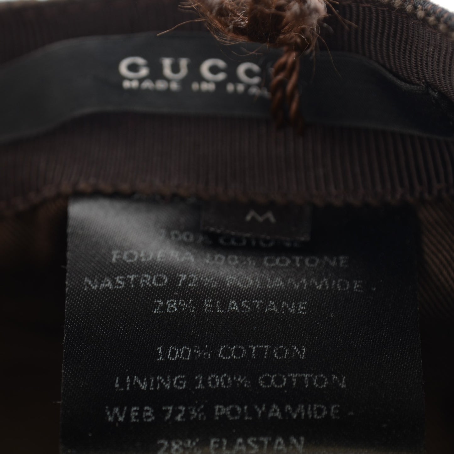 Monogram Web Baseball Hat M Black