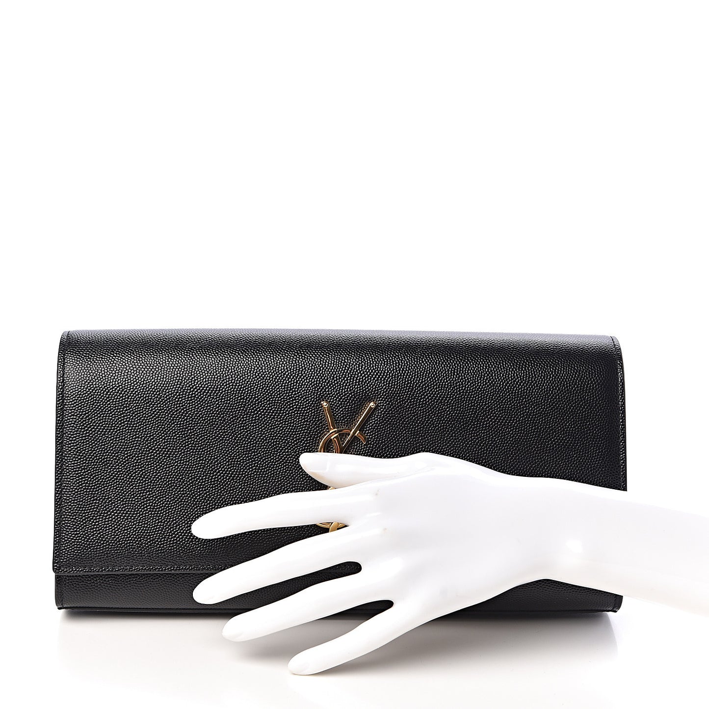 Grain De Poudre Monogram Cassandre Clutch Black