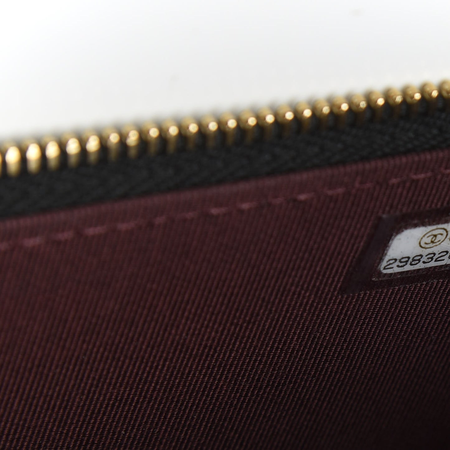 Caviar Quilted Small Vanity Case With Chain Black