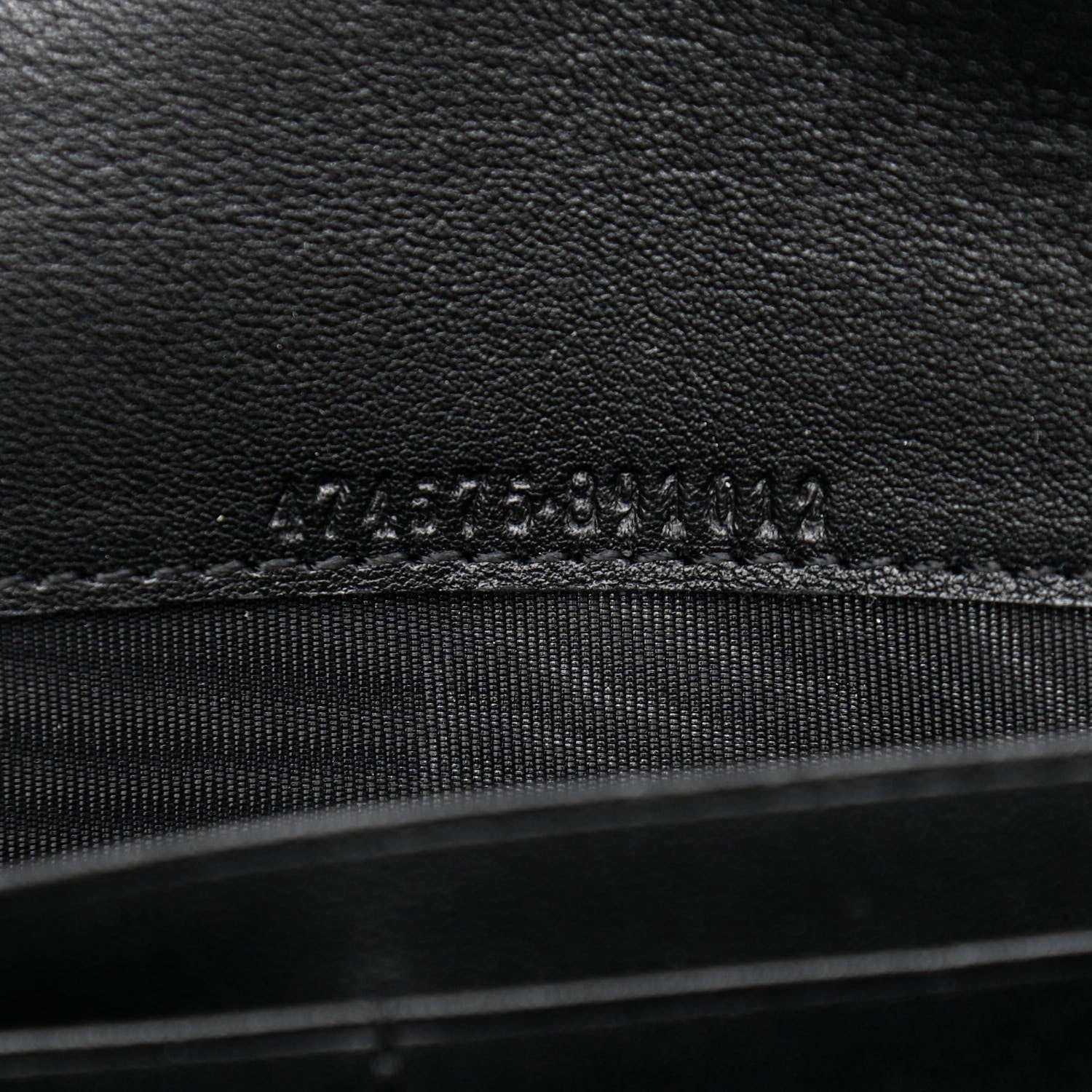 Gucci Calfskin Matelasse GG Marmont Chain Wallet Black 9 of 10