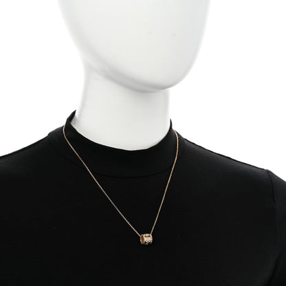 Van Cleef & Arpels 18K Rose Gold Diamond Small Perlee Clovers Pendant Necklace 2 of 6