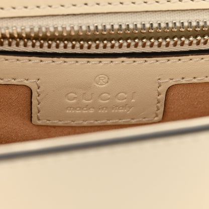Gucci Senna Calfskin Petite GG Top Handle Shoulder Bag Mystic White 6 of 13
