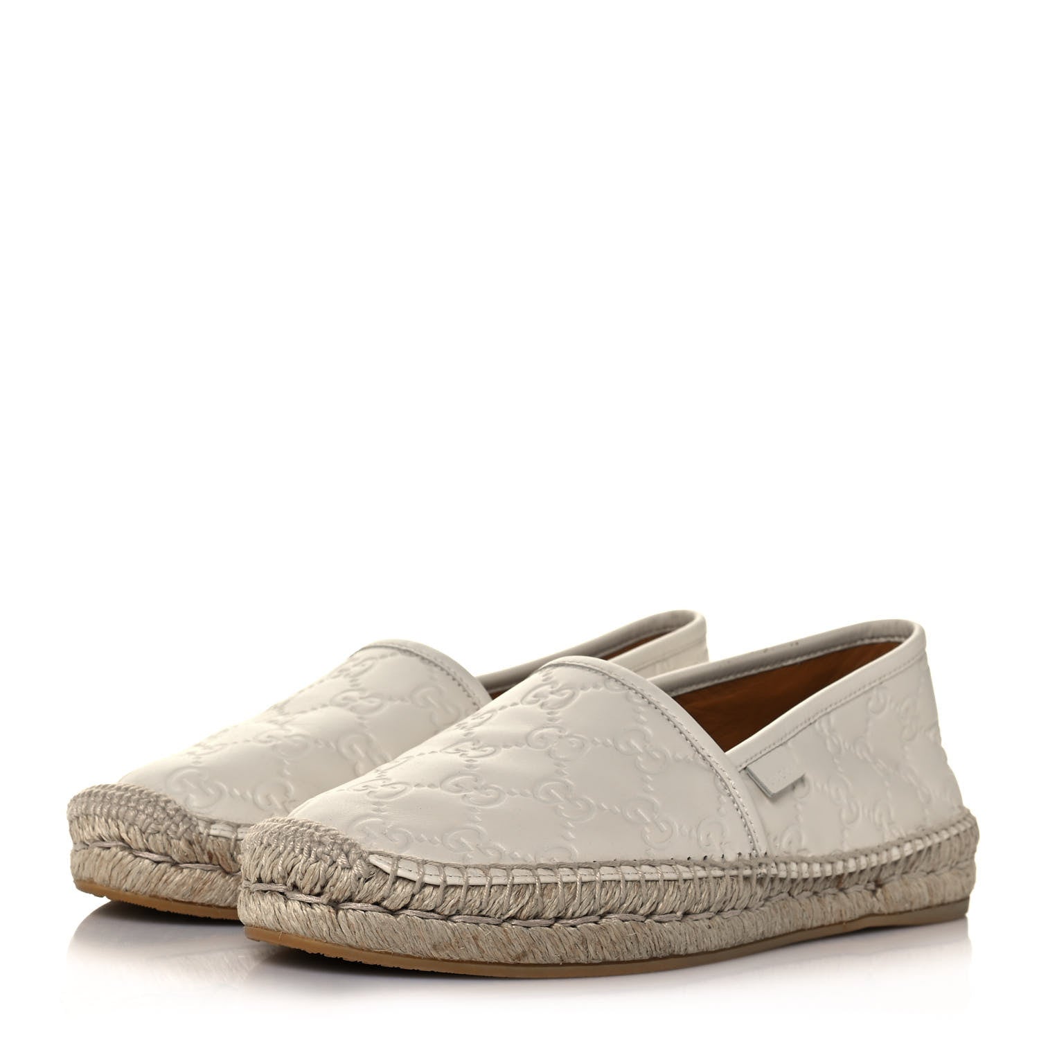 Gucci Guccissima Signature Espadrilles 38 Mystic White 3 of 11