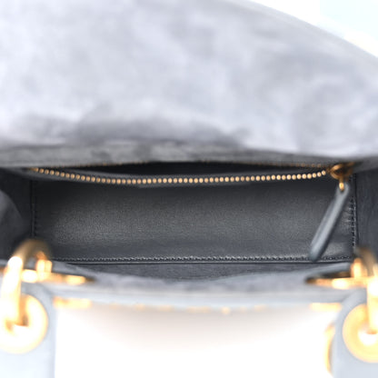 Christian Dior Lambskin Beaded Embroidered Mini Astrology Lady Dior Blue Multicolor 5 of 11