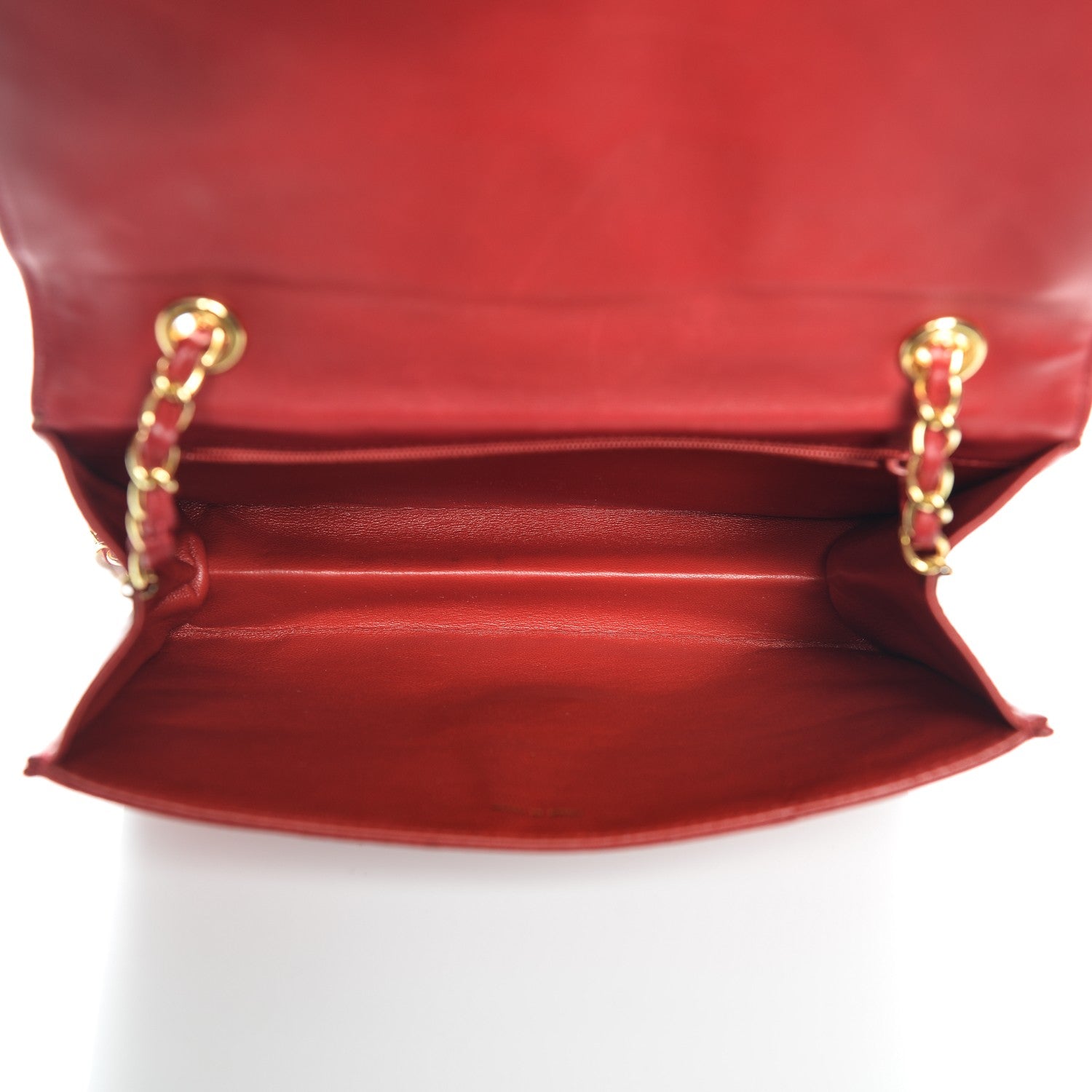 Chanel Lambskin Quilted Small Single Flap Red 5 of 8