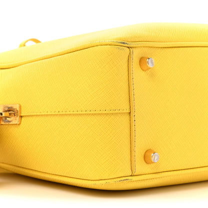 Prada Saffiano Lux Bowler Girasole 9 of 19