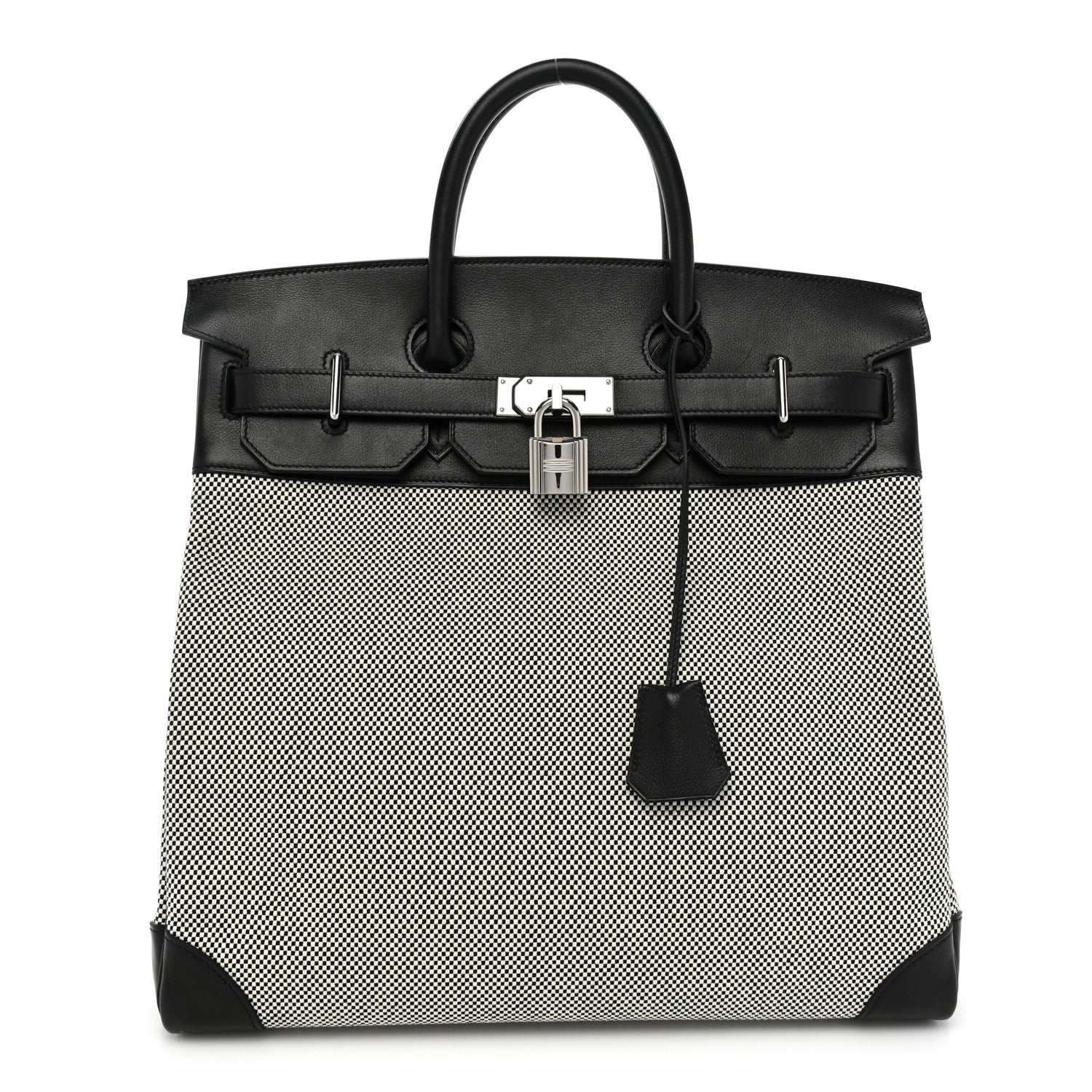 Hermes Hunter Criss Viking Evercolor HAC Birkin 40 Ecru Black 1 of 13