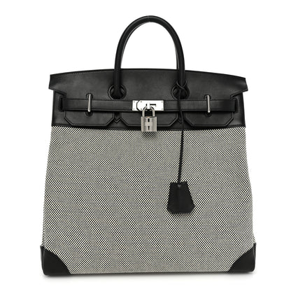 Hermes Hunter Criss Viking Evercolor HAC Birkin 40 Ecru Black 1 of 13