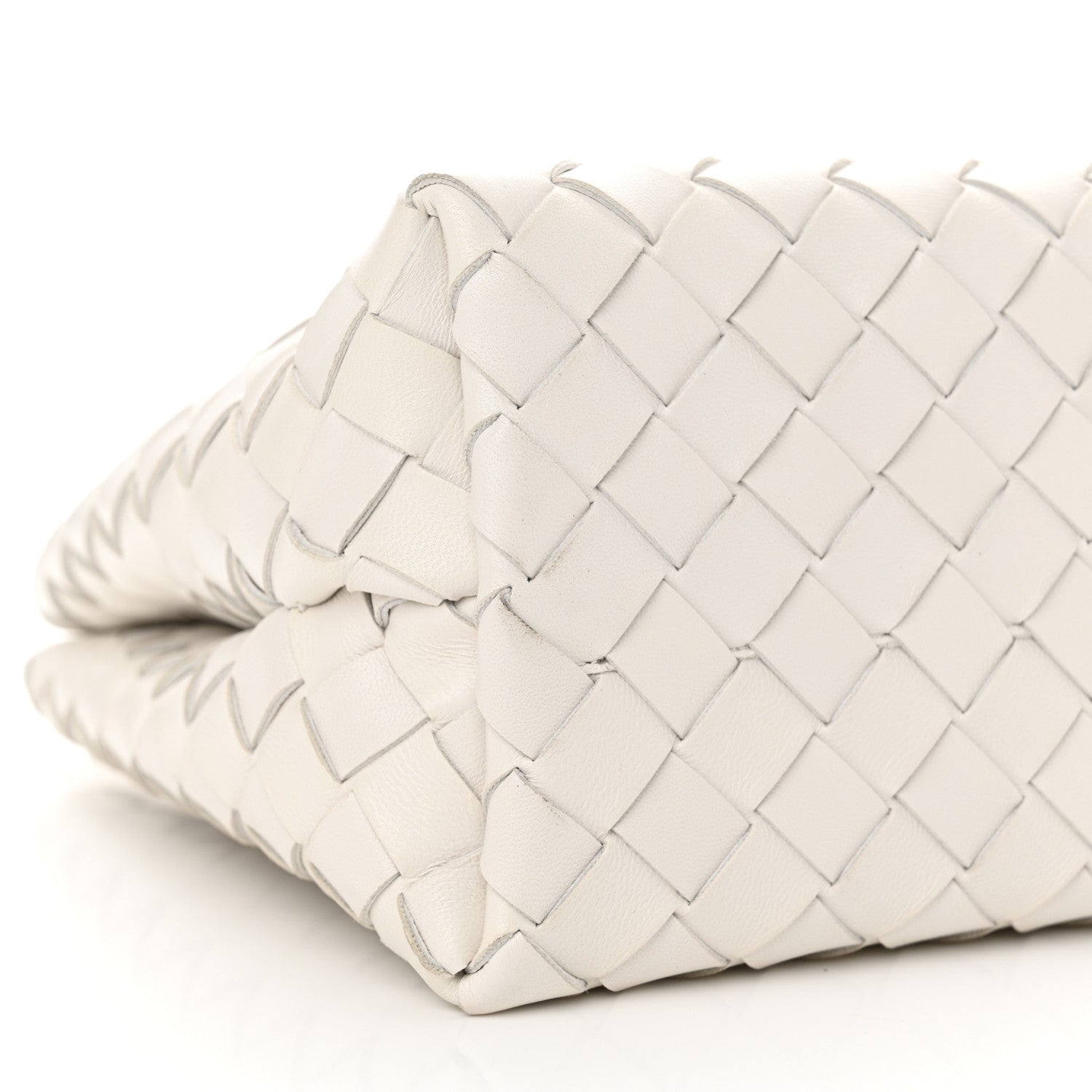 Bottega Veneta Nappa Intrecciato Small Andiamo Shoulder Bag White 8 of 11