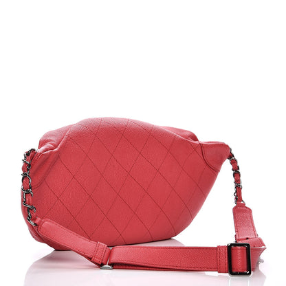 Chanel Caviar Quilted Zip and Carry Waist Bag Fanny Pack Pink 3 of 7
