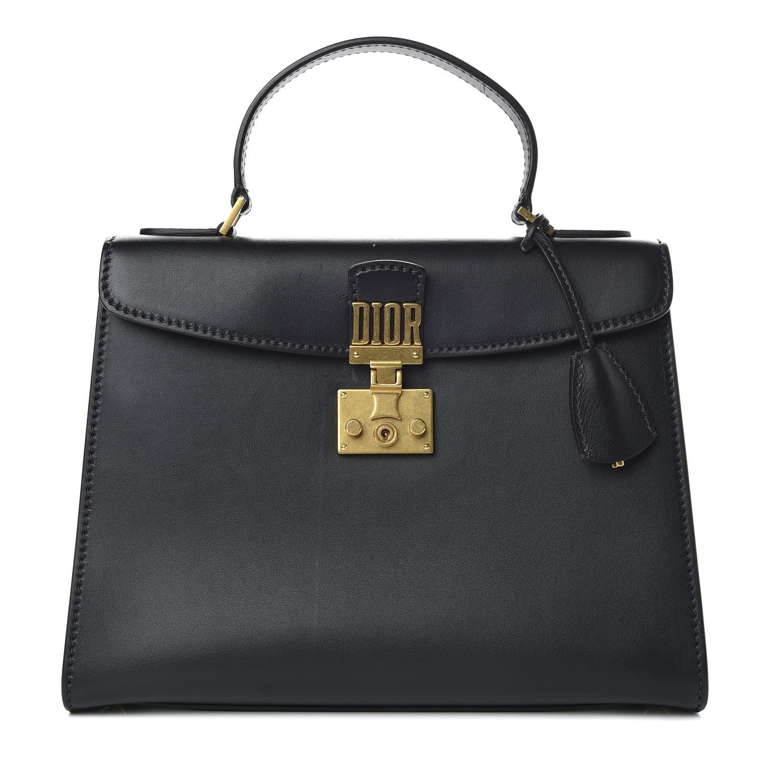 Christian Dior Calfskin Dioraddict Top Handle Black 1 of 10