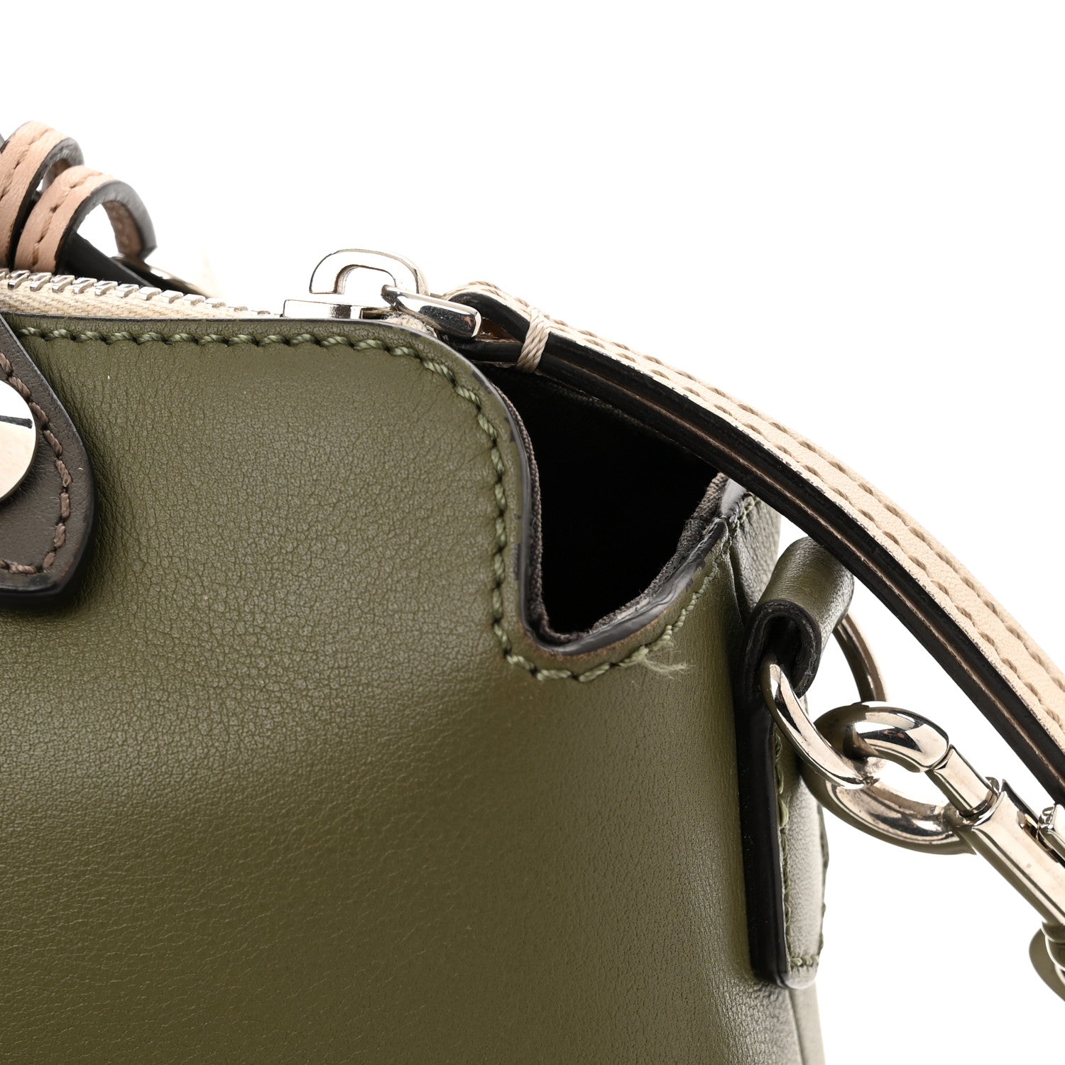 Fendi Vitello Dolce 4 Color Medium By The Way Boston Bag Equatore Plaster Multicolor 15 of 17