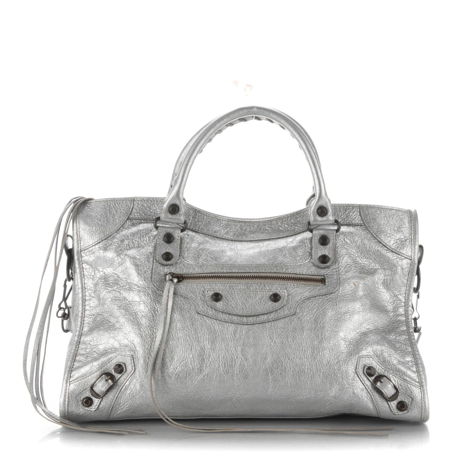 Balenciaga Agneau Classic Hardware City Gris Aluminum 1 of 7
