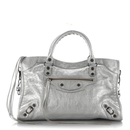 Balenciaga Agneau Classic Hardware City Gris Aluminum 1 of 7