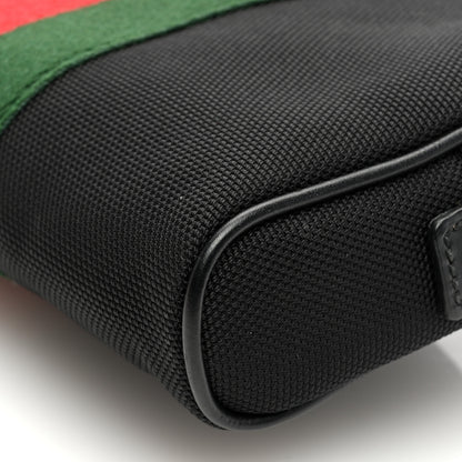 Gucci Canvas Web Slim Belt Bag Black 10 of 10