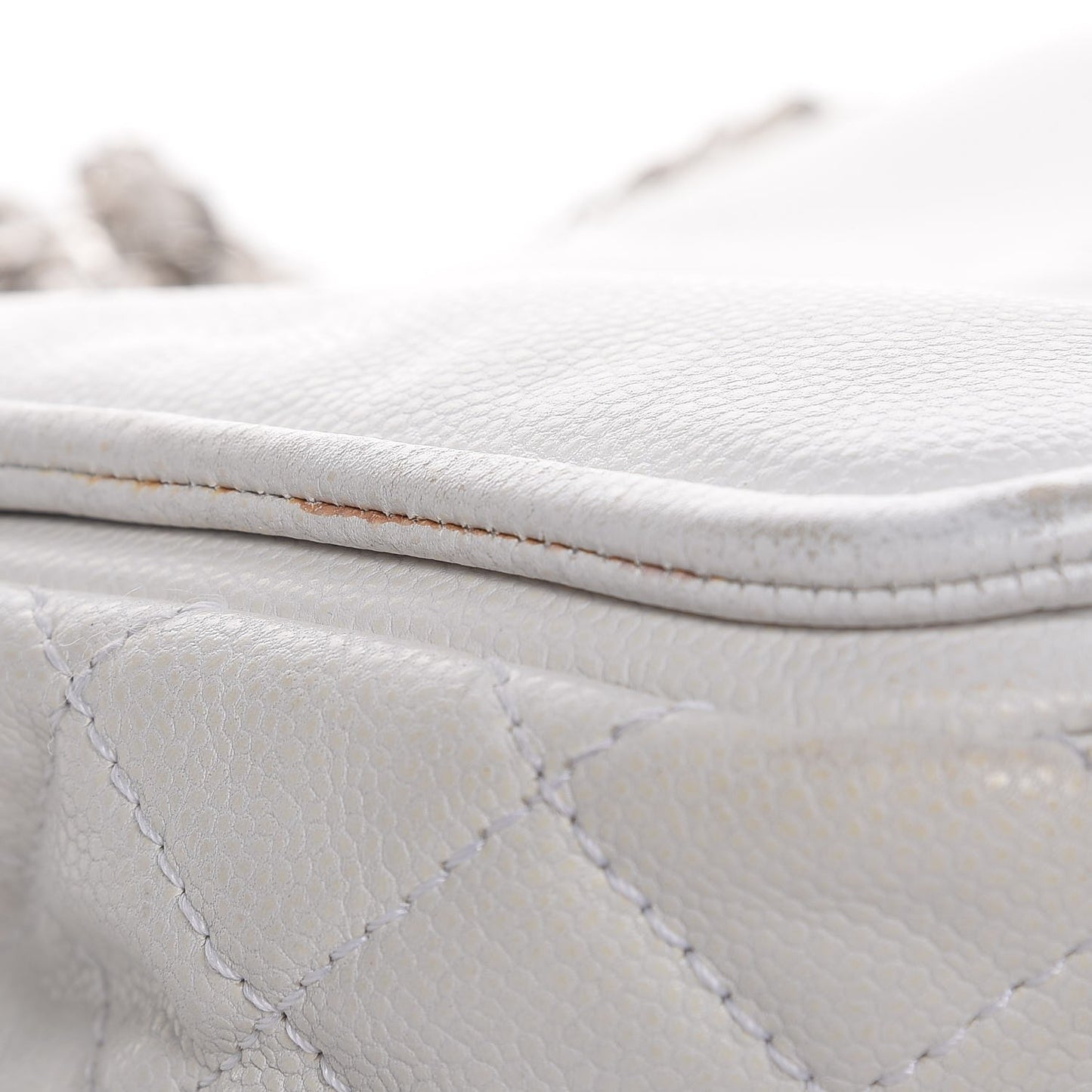 Caviar Large Timeless CC Flap White