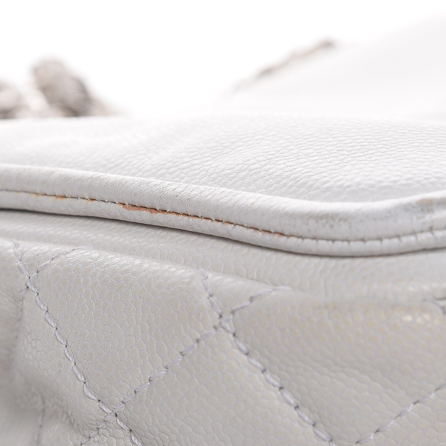 Chanel Caviar Large Timeless CC Flap White 9 of 12