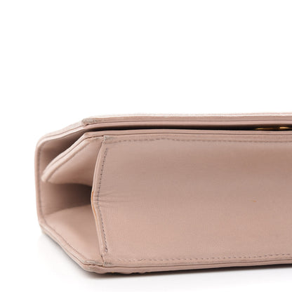 Christian Dior Lambskin Studded Medium Diorama Flap Bag Nude 8 of 9