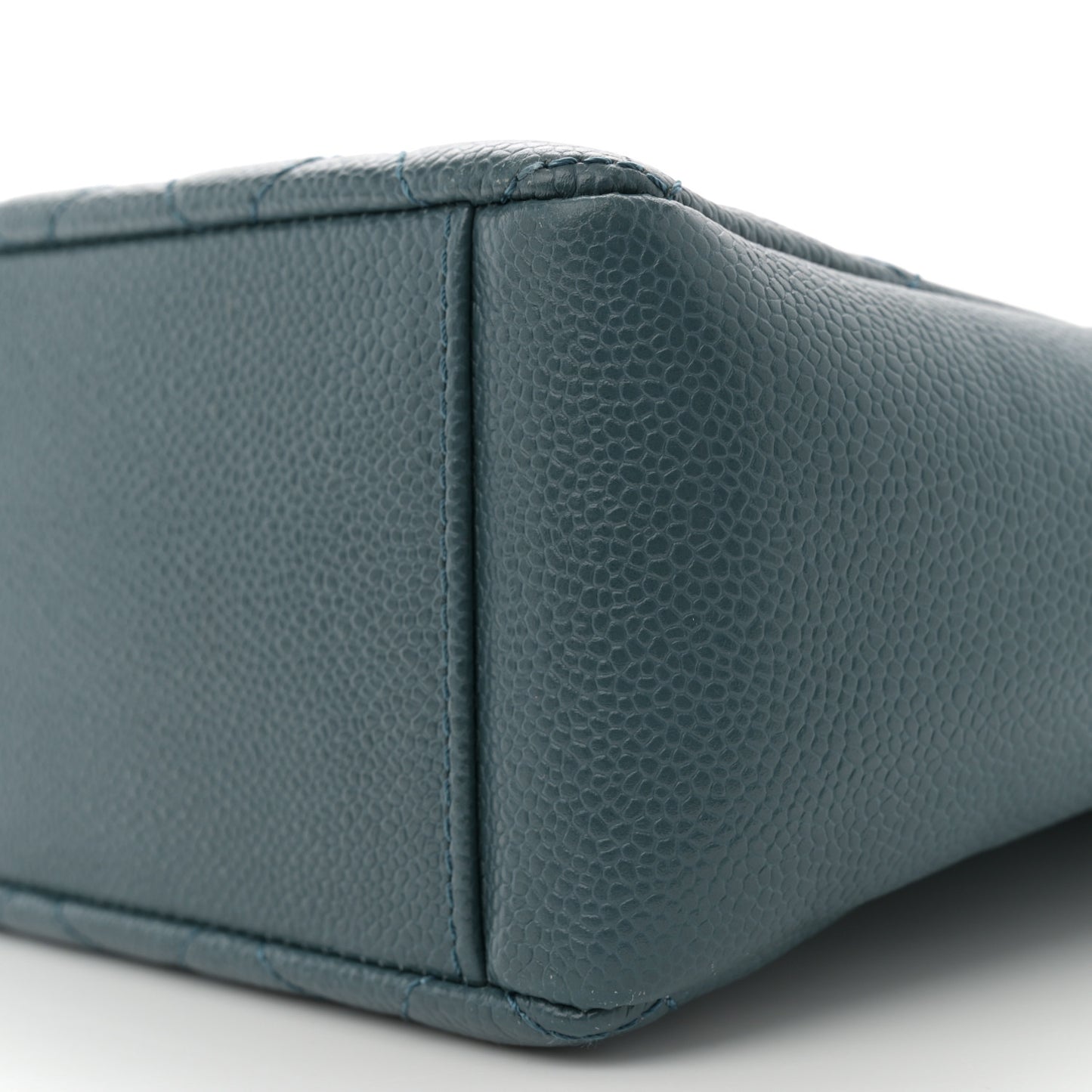 Caviar Quilted Petit Shopping Tote PST Blue