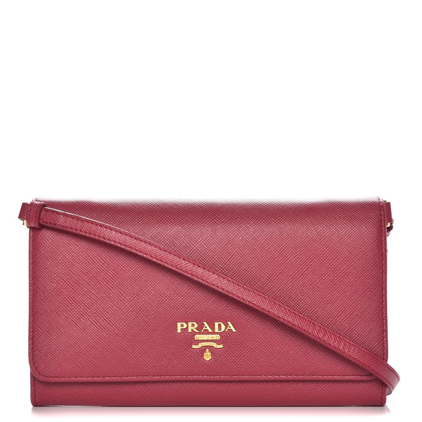Saffiano Metal Mini Crossbody Wallet Ibisco