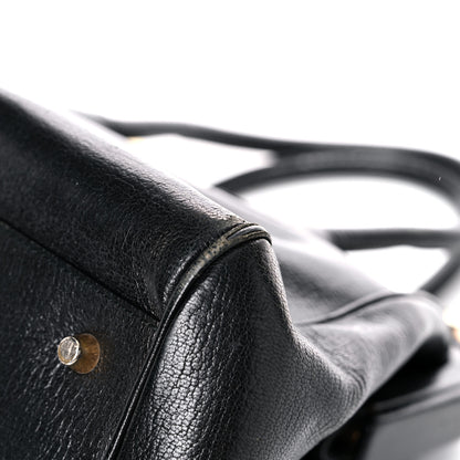 Prada Goatskin Cerniera Doctor Bag Black 11 of 42