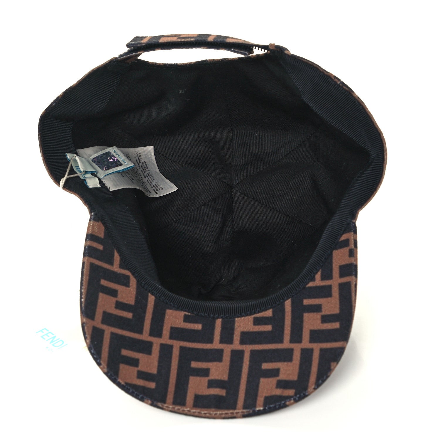 Fendi Canvas FF Kids Cap Hat III Tobacco 6 of 10