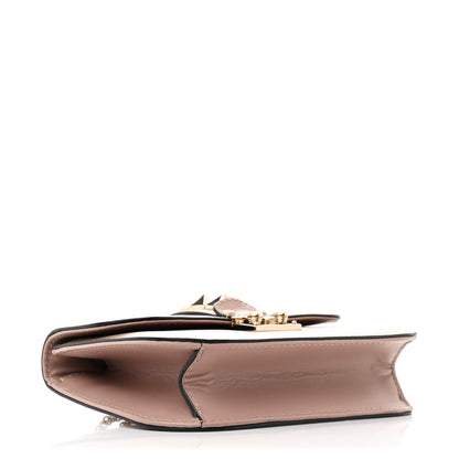 Valentino Garavani Vitello Small Glam Lock Rockstud Flap Poudre 4 of 11